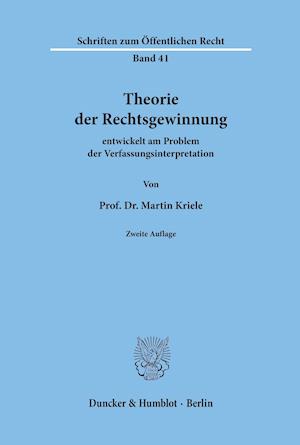 Theorie der Rechtsgewinnung