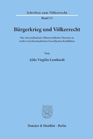 Bürgerkrieg und Völkerrecht.