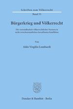 Bürgerkrieg und Völkerrecht.