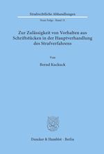 Zur Zulässigkeit von Vorhalten aus Schriftstücken in der Hauptverhandlung des Strafverfahrens.