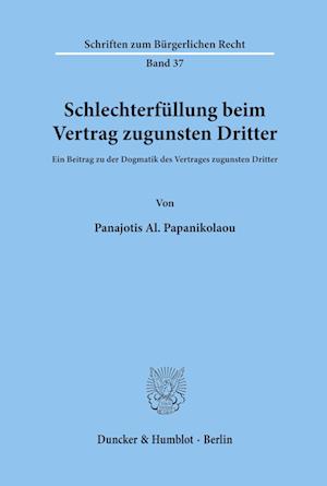 Schlechterfüllung beim Vertrag zugunsten Dritter.