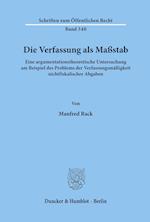 Die Verfassung als Maßstab.