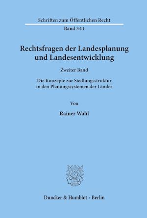 Rechtsfragen der Landesplanung und Landesentwicklung.