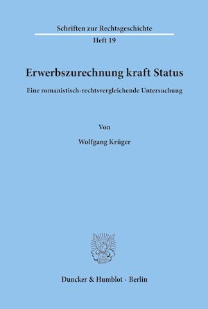 Erwerbszurechnung kraft Status.