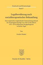 Legalbewährung nach sozialtherapeutischer Behandlung.