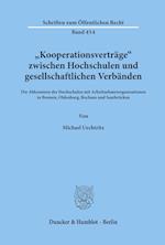 "Kooperationsverträge« zwischen Hochschulen und gesellschaftlichen Verbänden.