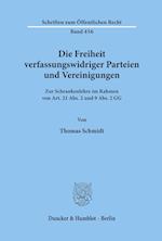 Die Freiheit verfassungswidriger Parteien und Vereinigungen.