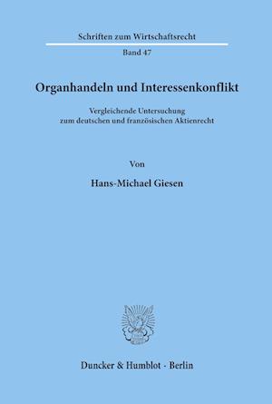 Organhandeln Und Interessenkonflikt