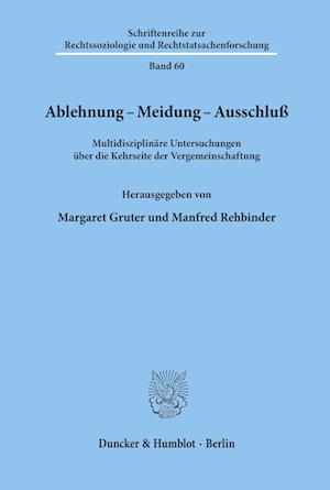 Ablehnung - Meidung - Ausschluß.