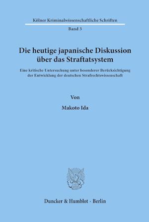 Die heutige japanische Diskussion über das Straftatsystem.