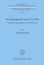 Die Einigungsstelle nach § 27a UWG.