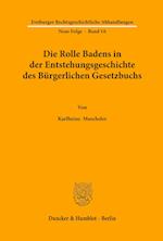 Die Rolle Badens in der Entstehungsgeschichte des Bürgerlichen Gesetzbuchs.