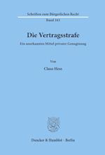 Die Vertragsstrafe