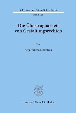 Die Übertragbarkeit von Gestaltungsrechten.