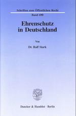 Ehrenschutz in Deutschland.