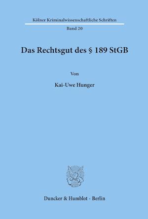 Das Rechtsgut des § 189 StGB.