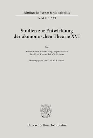 Die Umsetzung wirtschaftspolitischer Grundkonzeptionen in die kontinentaleuropäische Praxis des 19. und 20. Jahrhunderts, I. Teil.