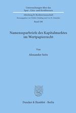 Namenssparbriefe des Kapitalmarktes im Wertpapierrecht.