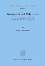 Transparenz und AGB-Gesetz.