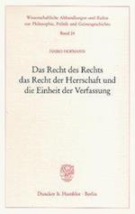 Hofmann, H: Recht des Rechts