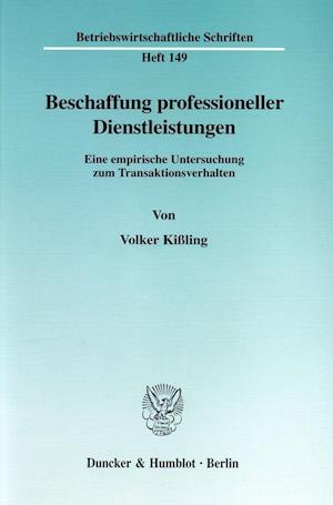 Beschaffung professioneller Dienstleistungen.