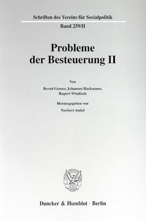 Probleme der Besteuerung II.