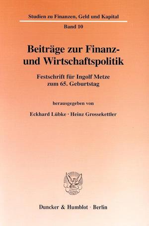 Beiträge zur Finanz- und Wirtschaftspolitik.