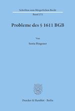 Probleme des § 1611 BGB.
