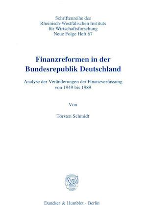 Finanzreformen in der Bundesrepublik Deutschland