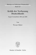 Kritik der Verfassung Deutschlands