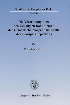 Heitsch, C: Verordnung über den Zugang