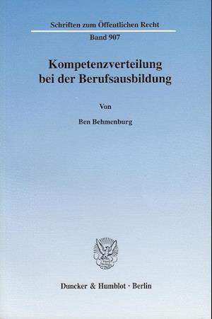 Kompetenzverteilung bei der Berufsausbildung