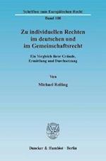 Zu individuellen Rechten im deutschen und im Gemeinschaftsrecht