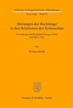 Störungen der Rechtslage in den Relationen des Symmachus.