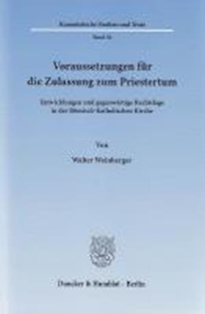 Voraussetzungen für die Zulassung zum Priestertum