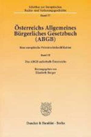 Österreichs Allgemeines Bürgerliches Gesetzbuch (ABGB)