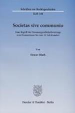 Societas sive communio