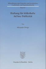 Haftung für fehlerhafte Ad-hoc-Publizität