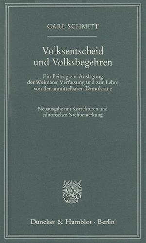 Volksentscheid und Volksbegehren