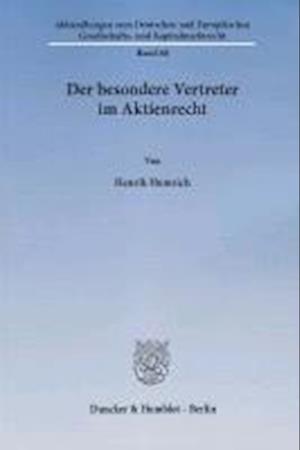 Humrich, H: Der besondere Vertreter im Aktienrecht