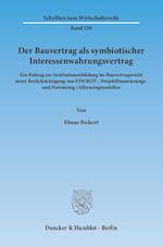 Bickert, E: Bauvertrag als symbiot. InteressenwahrungsV