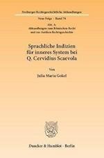 Sprachliche Indizien für inneres System bei Q. Cervidius Scaevola