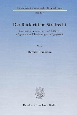 Der Rücktritt im Strafrecht