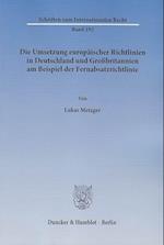 Metzger, L: Umsetzung europäischer Richtlinien