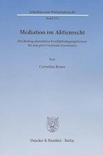 Mediation im Aktienrecht