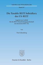 Die Taxable REIT Subsidiary des US-REIT