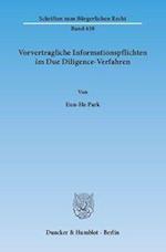 Vorvertragliche Informationspflichten im Due Diligence-Verfahren