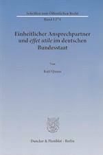 Quaas, K: Einheitlicher Ansprechpartner und effet utile im