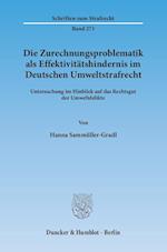 Die Zurechnungsproblematik als Effektivitätshindernis im Deutschen Umweltstrafrecht
