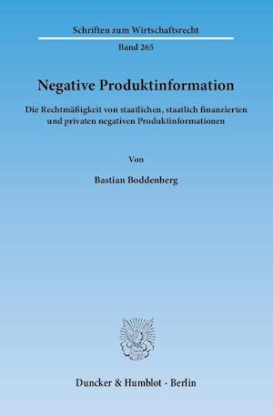 Negative Produktinformation